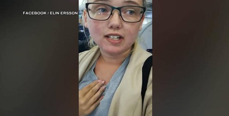 Activist stops Afghan extradition flight in Sweden.  Photo: Facebook