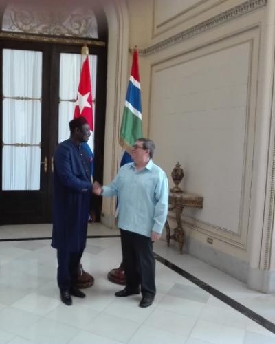 Canciller cubano recibe vicepresidente de Ghana, Alhaji Mahamudu. (Foto:Lorenzo Oquendo/RHC)