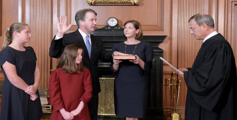 Brett Kavanaugh confirmed and sworn in to Supreme Court.  Photo: AP