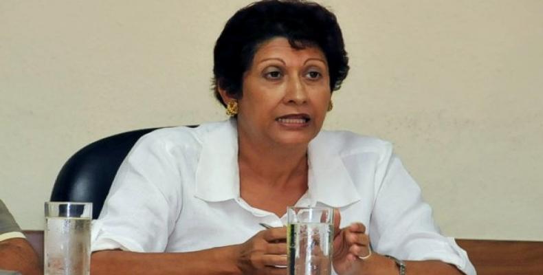 Cuban Minister of Education, Ena Elsa Velázquez Cobiella.