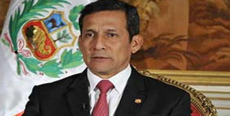 Presidente Ollanta Humala, Perú