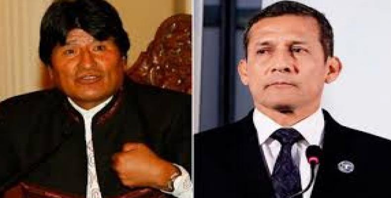 Evo Morales y Ollanta Humala