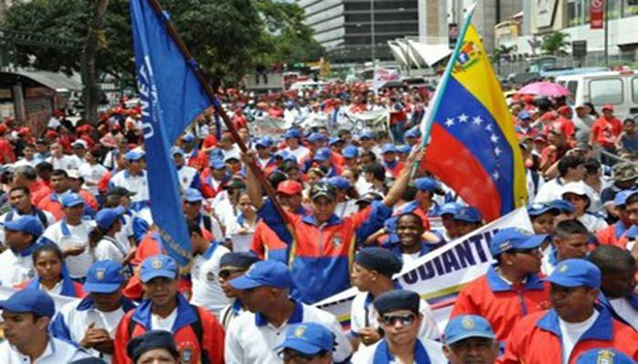 Marcha anterior de apoyo al gobierno venezolano. Foto Archivo