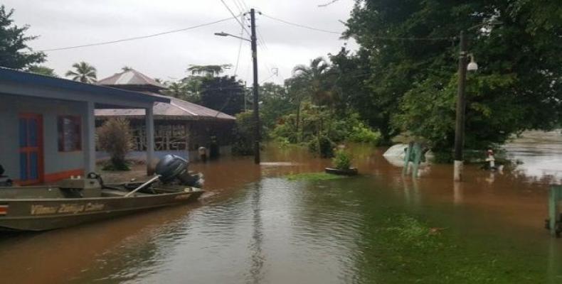 The National Meteorological Institute predicts rainfall to continue until Thursday.   Photo: Facebook: Comisión Nacional de Emergencias