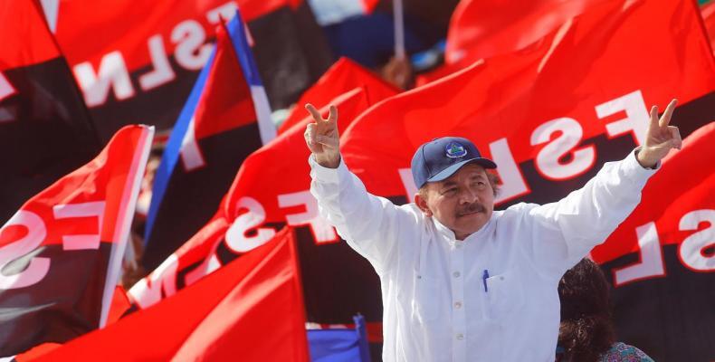 Daniel Ortega en el 39 aniversario de la revolución sandinista. Foto/El Periódico.