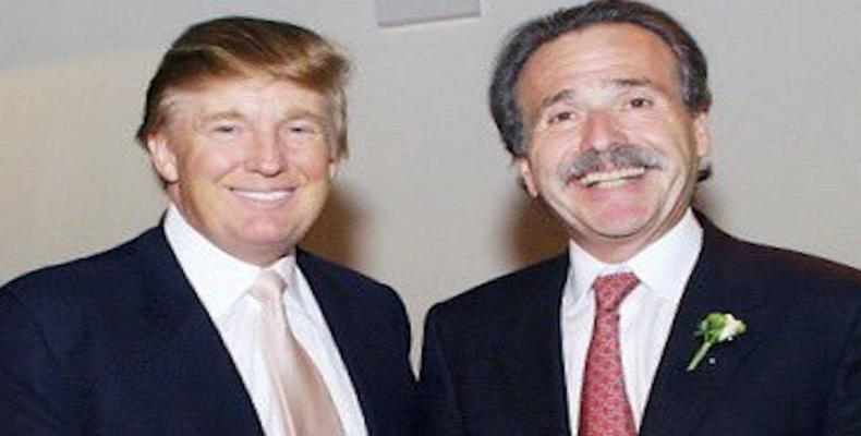 Trump with National Enquirer publisher David Pecker.  Photo: Press TV