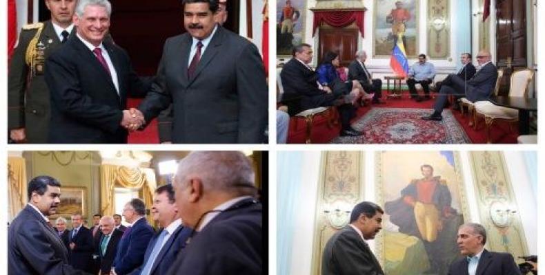 Diálogo nacional y recibimiento a presidente cubano