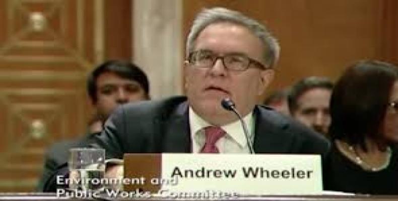 Andrew Wheeler, second-in-command at the Environmental Protection Agency.  Photo: AP