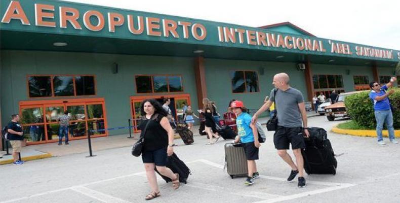 Sur la photo, l'aéroport Abel Santamaria de Santa Clara