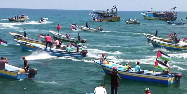 Flotilla to break blockade of Gaza.  Photo: Democracy Now