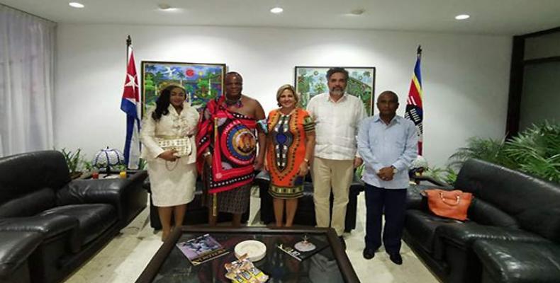 Comienza visita oficial a Cuba rey Mswati III de Esuatini. Foto: PL.