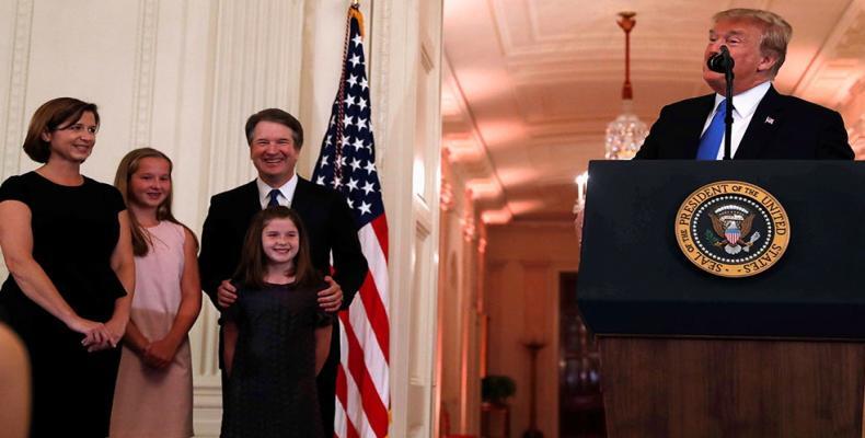 U.S. president nominates Judge Brett Kavanaugh for Supreme Court.  Photo: EFE