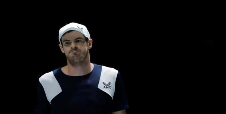 Imagen de archivo del tenista británico Andy Murray durante un partido por la Davis Cup, en Madrid, España