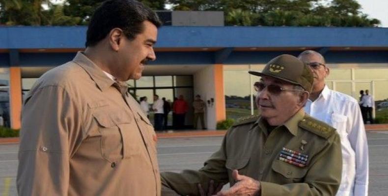Nicolas Maduro and Raul Castro. File Photo