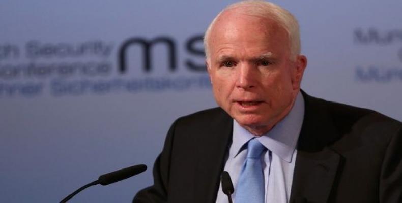 Senador McCain. Foto:  Reuters