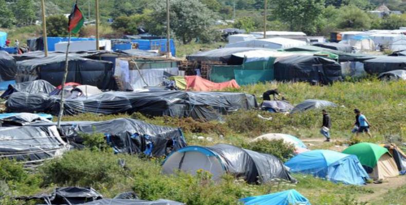 Campamento de inmigrantes en Calais, Francia. (Foto de archivo)