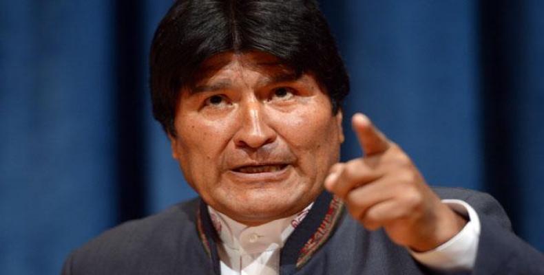 Bolivian President Evo Morales