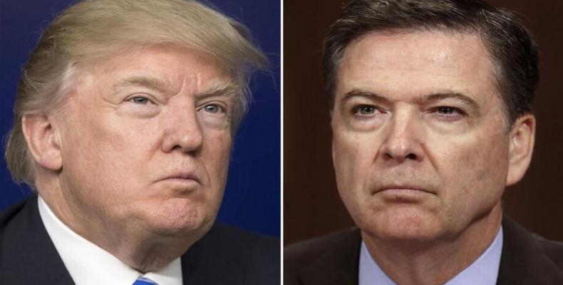 Trump y Comey. Foto: Archivo