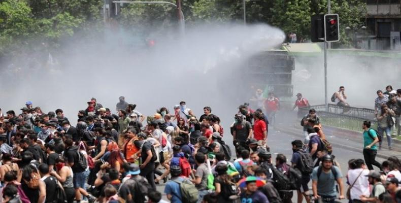 represión policial de las protestas en Chile