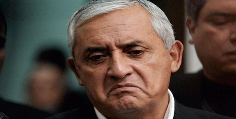 Former Guatemalan president has been in custody since September 3, 2015.  Photo: EFE file