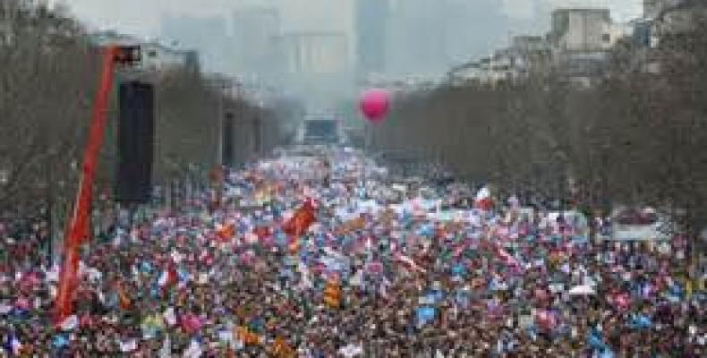 Protestas en París contra ley laboral