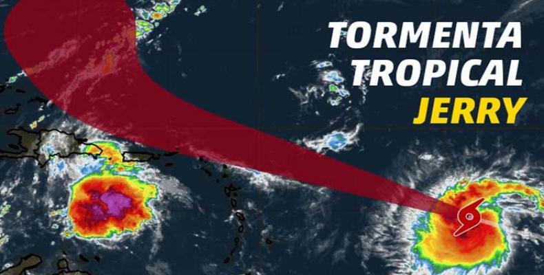 El próximo Aviso de Ciclón Tropical sobre Jerry se emitirá a las seis de la tarde de hoy jueves. Foto: PL