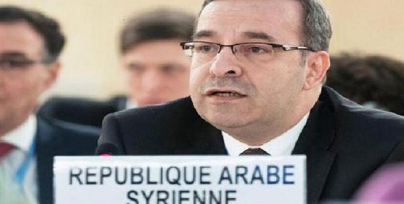 Syria’s Permanent Representative to the United Nations in Geneva Ambassador Hussam al-Din Ala.