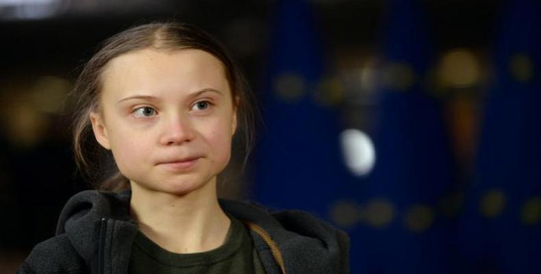 La activista sueca Greta Thunberg.Foto:Reuters