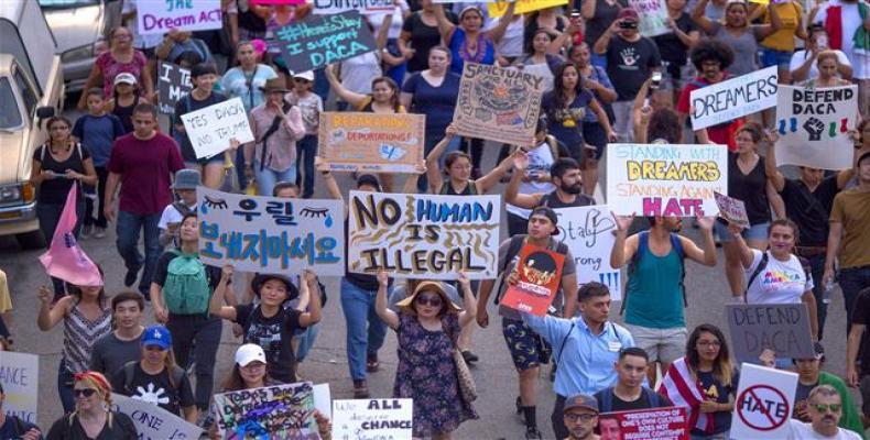 Immigrant groups protest in the United States (Photo: AFP)