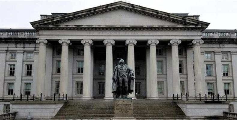 This file photo shows the US Treasury building in Washington.  Photo: Google