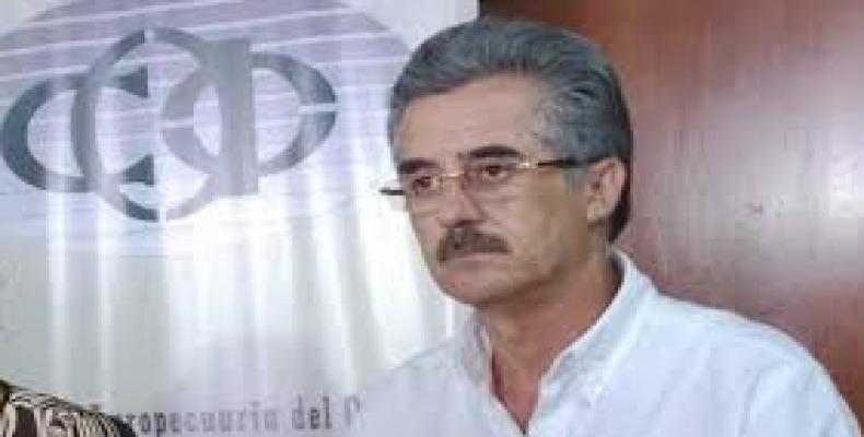 Julio Roda,  presidente de la Cámara Agropecuaria del Oriente (CAO)