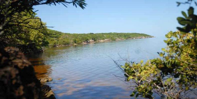 Las pequeñas playas de los Cayos de Piedra, en el Parque Nacional Caguanes, prácticamente desaparecieron. Foto: Archivo