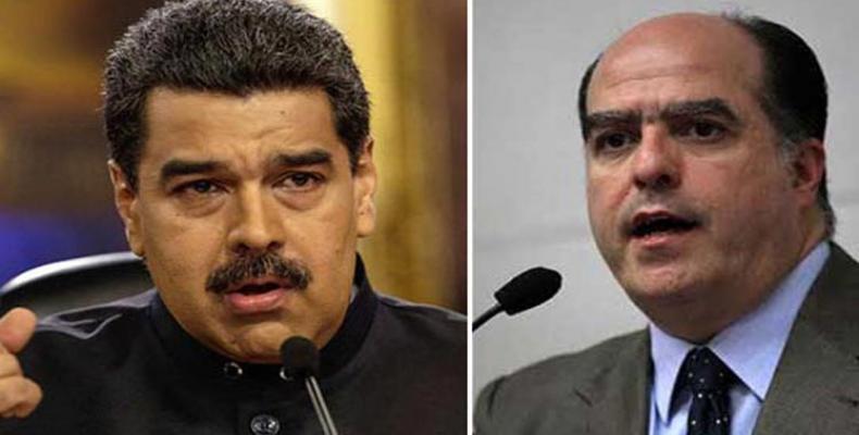 Nicolás Maduro y Julio Borges