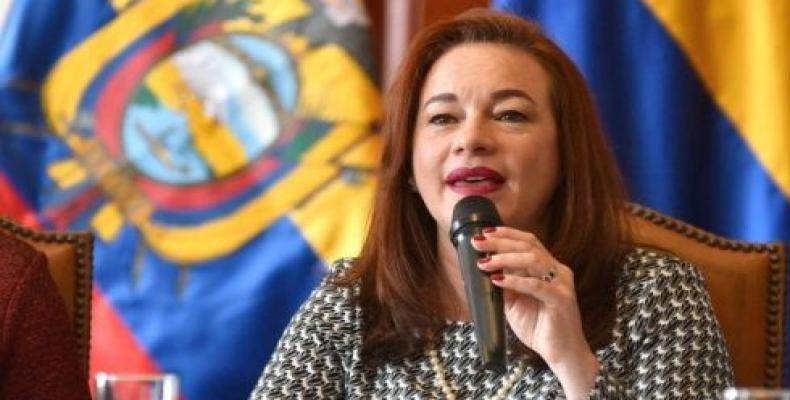 Canciller ecuatoriana María Fernanda Espinosa