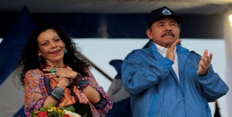 Nicaraguan President Daniel Ortega and Vice-President Rosario Murillo.  Photo: Reuters FILE