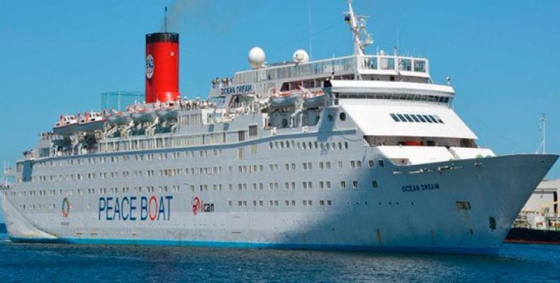 El Crucero por la Paz arribó a Cuba por segunda ocasión este año.Foto:Internet.