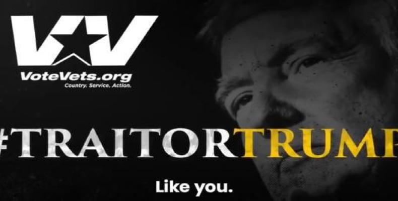 Circula en Estados Unidos campaña viral contra Donald Trump #TraitorTrump