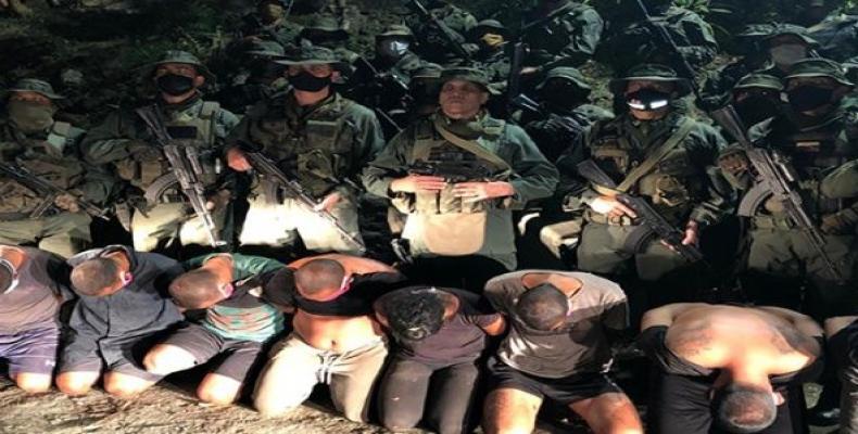 The mercenaries were captured in the mountainous area of Petaquirito, located about 50 kilometres from Caracas.  (Photo: VTV)