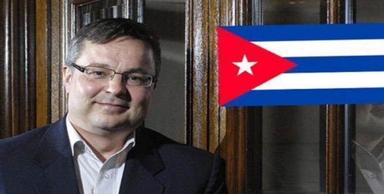 El viceministro de Relaciones Exteriores de la República Checa, Martin Tlapa, resaltó el estado de las buenas relaciones diplomáticas con Cuba. Foto:PL.
