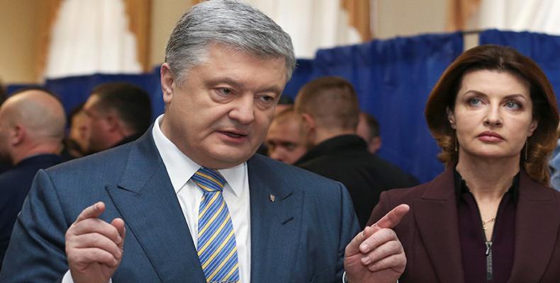 Poroshenko tras ejercer su derecho al voto