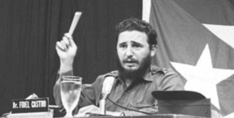 Fidel Castro Ruz en aquella memorable jornada