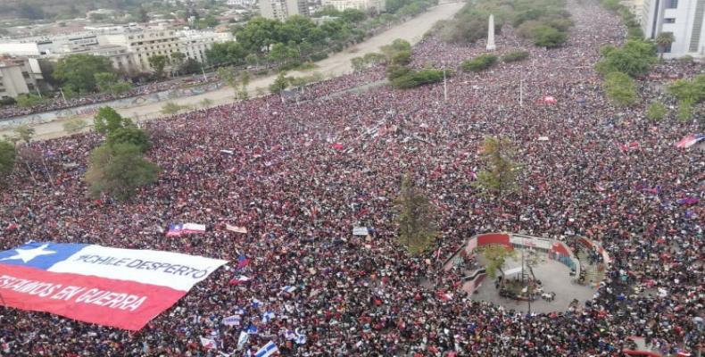 Masivas protestas en Chile entra en la séptima semana