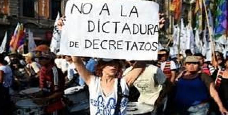Anuncian otras protestas como esta en Argentina Anuncian otras protestas como esta en Argentina
