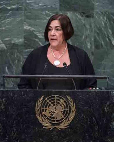 María Rubiales, representante nicaragüense ante las Naciones Unidas. Foto: Internet