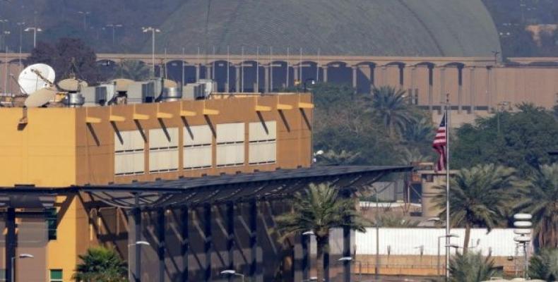 A general view shows the U.S. embassy in the Iraqi capital of Baghdad.  (Photo: AFP)