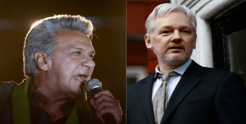Lenin Moreno y Julian Assange