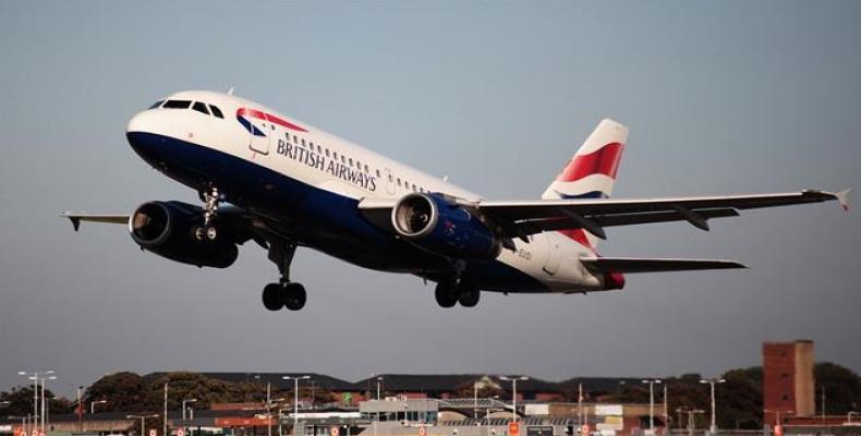 This file photo shows a passenger plane operated by British Airways.  Photo: Reuters