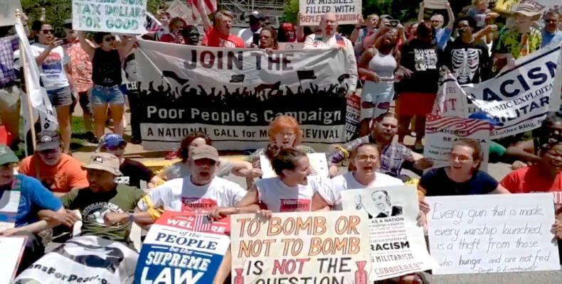 Demonstrations held around the U.S. for economic equality.  Photo: AP