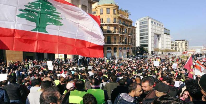 Protestas en El Líbano