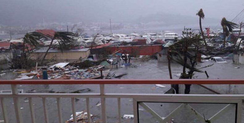 Efectos del huracán Irma en la Isla caribeña de San Martín